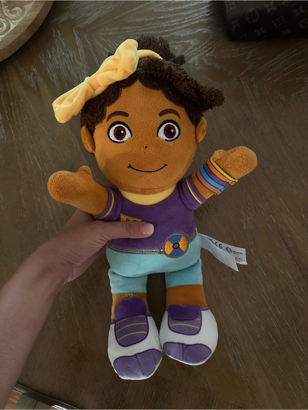 Meekah Plush Kids Doll - Purple Outfit with Yellow Bow